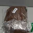 Blue Needles Handmade Cotton Linen Cloth Napkins with Fringes - Set of 6 Nut Brown Dinner Table Napkins 18x18 Inch Hemmed Edges Washable, Soft, Reusable Perfect for Christmas, New Year & Family Dinner