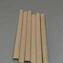 6PCS Dowel Rods Wood Sticks,1x12 Inch Unfinished Round Wooden Hardwood Sticks for Arts,DIY, Crafts,Tiered Cake Support and Wedding Ribbon Wands