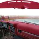 Yiz Dash Cover Mat Custom Fit for Ford F100 F150 F250 F350 Bronco 1980 1981 1982 1983 1984 1985 1986 Dashboard Cover Pad Carpet Protector (80-86 Maroon) J71