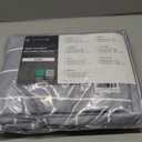 LuxClub 4 PC King Size Sheet Set, Breathable Luxury Bed Sheets, Deep Pockets 18" Wrinkle Free Cooling Machine Washable Hotel Bedding (Striped Light Grey)