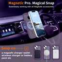 Hualele Magnetic for iPhone 13 & iPhone 14 Case, Compatible with MagSafe, Military Grade Dropproof Translucent Matte Back Cute Curly Wave Edge Slim Phone Case,Dark Purple