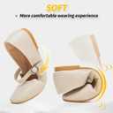 Womens Mary Janes Flats Shoes Ballet Flats Black Dress Shoes,Memory Foam Insole,Soft Synthetic Leather,with Strap