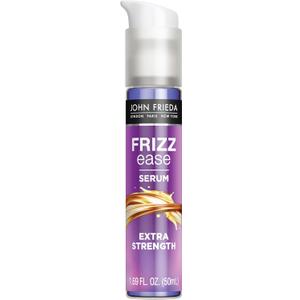 John Frieda Frizz Ease Extra Strength Hair Serum, Instantly Smooths for Healthy, Hydrated, Frizz-Free Hair, for Thick and Coarse Hair, with Argan, Coconut, and Moringa Oil for Heat Protection, 1.69 Oz