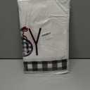 Artoid Mode Black White Buffalo Plaid Xmas Trees Joy Christmas Kitchen Towels Dish Towels, 18x26 Inch Seasonal Winter Decoration Hand Towels Set of 2