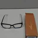 AMOMOMA Trendy TR90 Oversized Blue Light Reading Glasses Women,Stylish Square Cat Eye Glasses AM6031