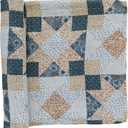 Mebie Baby Patchwork Print Muslin Swaddle, Modern and Neutral Swaddle Blanket for Baby Girl or Boy, Soft Baby Blankets, 0-3 Month, Comfy Wrap, Baby Essentials & Gifts