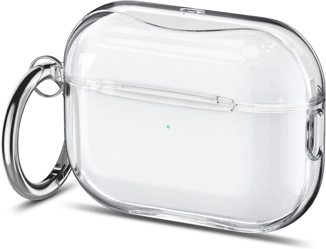 Spigen Ultra Hybrid Designed for AirPods Pro 2nd Generation Case 2022/2023 (USB-C/Lightning Cable) Cover - Crystal Clear
