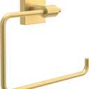 Franklin Brass Maxted (1-Pack) Hand Towel Ring Modern Gold Holder for Wall Mount Square Hanger for Kitchen, Bathroom Accessories MAX46-MG