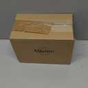 Mkono Fake Hanging Plants with Ceramic Pot, 25" Artificial Plants for Home Decor Indoor Faux Green Leaf Plant with Modern White Planter for Desk Shelf Bathroom Decoration (Pothos)