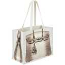 Chic Canvas Tote with Fashion-Inspired Print – Funny Gift Bag for Women, Stylish Holiday Present, Foldable Everyday Carryall