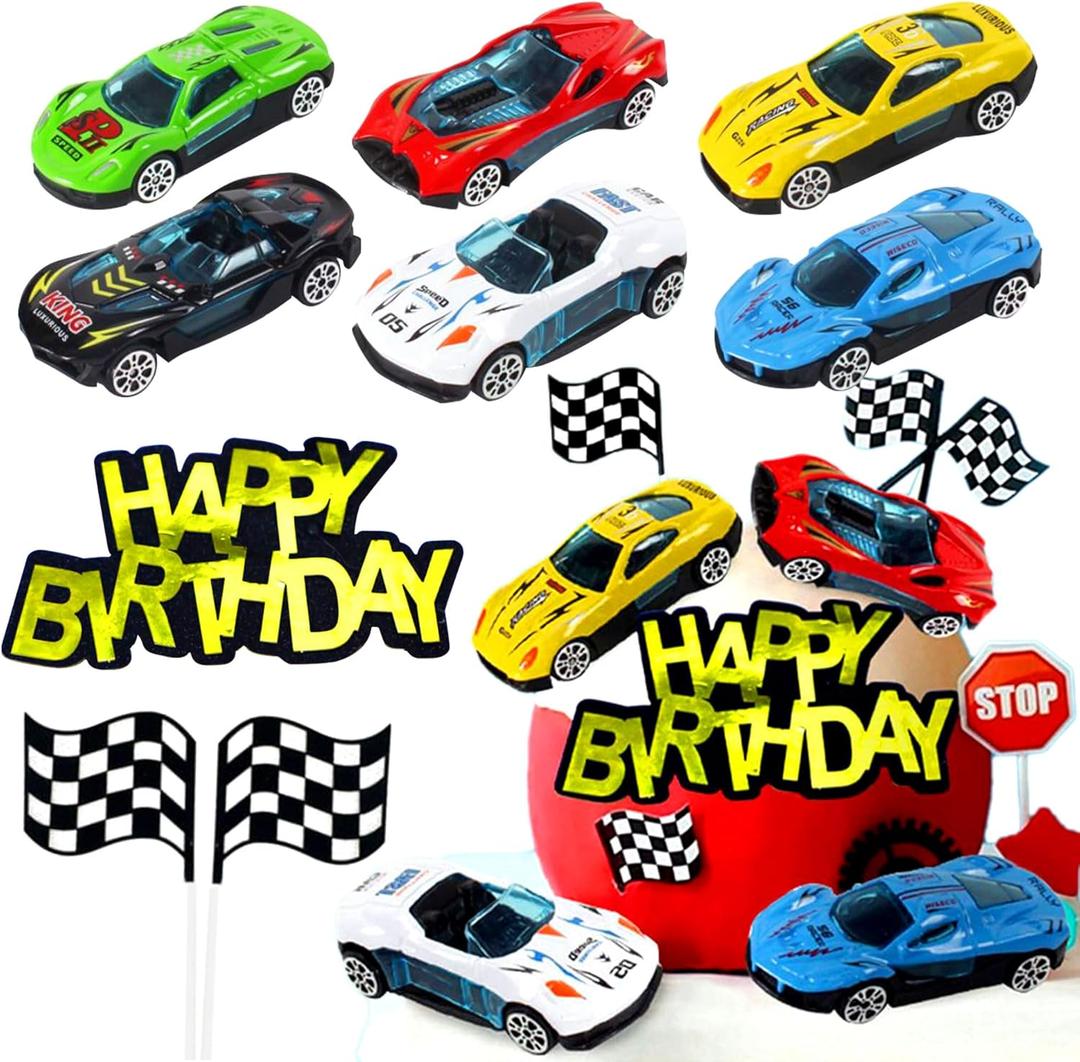 Race Car Happy Birthday Cake Decorations Cars Cake Topper Racing Car Cake Decoration Racing Car Party Supplies Racing Car Birthday Cake Decoration Racing Car Party Favors Racing