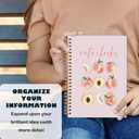 Cute Peach Notebook, Preppy Pink Peach Journal, Summer Fruit Lover Gifts Spiral Notebook Journal for Note Taking, Pink Office Supplies, 5.5x8.3 Inch