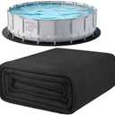 POOLHACKER 18 Ft Pool Liner Pad, Round Pool Liners for Above Ground Swimming Pools, Durable Geotextile Material, Easy to Install, Extends Life to The Line, Under Pool Padding