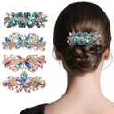 Hair Accessories for Women,Hair Clips Jewelry Design Hairpin Rhinestone Hair Barrette Clip for Daily Wear Also Perfect Gifts for Mom (C Styles 4 Color)