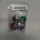 Colorful Billiard Ball 4 Pcs,Mini Key Chain Balls Eightball Billar Chains Accessories