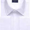 Alimens & Gentle Men's Dress Shirts French Cuff Long Sleeve Regular Fit Formal Tuxedo Cufflinks Shirt, Size: 15½, 32/33