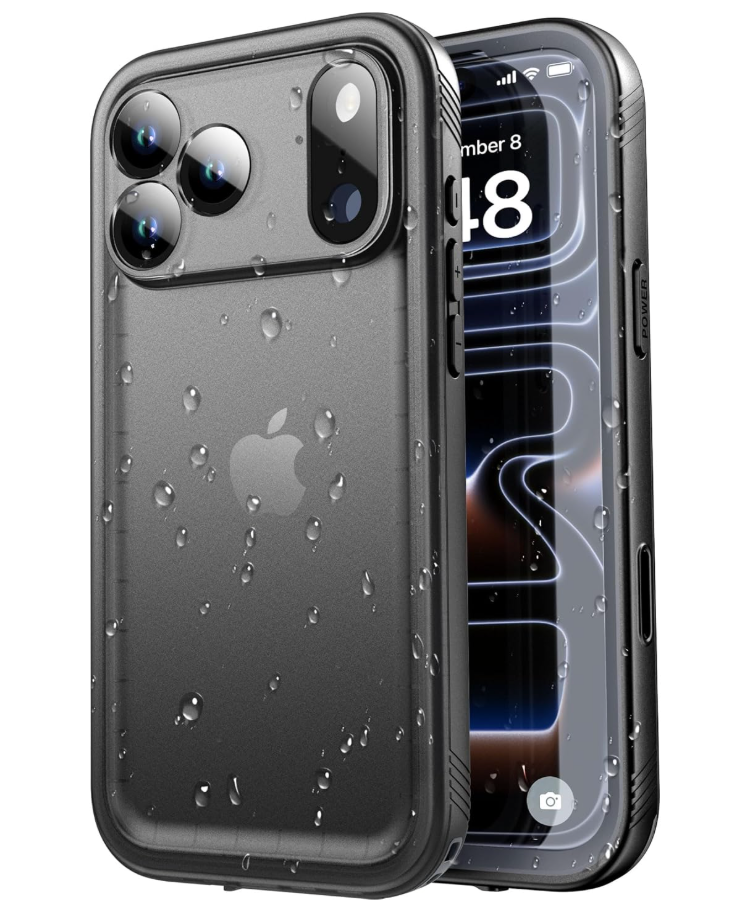 SPORTLINK for iPhone 17 Pro Case  IP68 Waterproof Military Protective Full Body Heavy Duty Shockproof 360 Sealed Dustproof with Camera Screen Protector Phone Cover for iPhone 17 Pro 6.3" Black