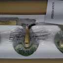 Vintage Bathroom Vanity Light Fixture 3 Lights Gold Bathroom Lighting with Green Glass Shade Mid Century Vanity Light Over Mirror for Kitchen Bedroom Living Room Farmhouse