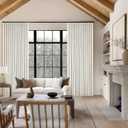 Natural Linen Pinch Pleated Curtains Blackout 100% Black Out Curtains 80 Inches Long 2 Panels Pinch Pleat Two Layer Drapes with Liner Back Tab Thermal Insulated Blackout Drapes for Bedroom Cream