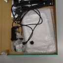 10X 30X Extra Large Magnifying Glass with Light and Clamp, Rectangle Hands Free Magnifier with 5 Color Modes, Adjustable LED Lighted Magnifying Desk Lamp for Reading Close Work Craft Painting (Black)