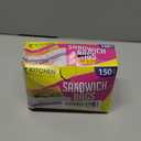 Bluesky Premium Grip & Zip Sandwich-(Pack of 150) -Perfect for Snacks & Lunches, 6.62" x 5.87", Clear 150 Bags