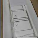 ChooChoo Narrow Bathroom Storage Cabinet with Adjustable Shelves, Tall Storage Cabinet with 2 Doors and 1 Drawer, Freestanding Cupboard for Small Spaces, White, 7.87"D x 7.87"W x 70.87"H