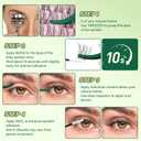 KEYYOU Lash Bond and Seal Cluster Lash Glue For Lash Clusters Strong Gentle Comfortable Bond and Seal WaterProof Mascara Wand Individual Lash Glue 5ml+5mlCLEAR)