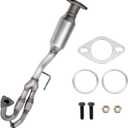 Y-Pipe Catalytic Converter Compatible with 2003 2004 2005 2006 2007 Murano with Gasket Exhaust Flex Pipe 3.5L, Direct-fit(EPA Compliant)