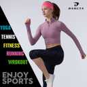 Workout Headbands for Women Sports Sweatbands Yoga Hairbands for Fitness Elastic Athletic Non Slip Wicking Headscarf for Men Womens and Girls 10 PCS (Style 3-10 Color)