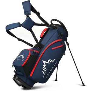 GoHimal 14-Way Golf Stand Bag, Golf Bag with Stand - Lightweight Durable Club Bag for Men & Women (Dark Blue)