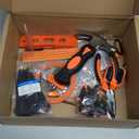 VIGRUE   , Children Gift Present Real Hand Tools Kit with Belt and Bag, Boy Builder Small Learning Accessories Construction Hammer Screwdriver for Home DIY Woodworking