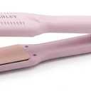 Laura Ashley 1.5 Inch Flat Iron Hair Straightener, Ceramic Tourmaline Hair Straightener for Women, Wide Plate Ceramic Flat Iron, Hair Straightening Iron Fast Heat Dual Voltage