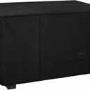 NettyPro Fire Pit Cover Rectangular Waterproof Outdoor Firepit Cover for Gas Propane Fire Pit Table Rectangle, 42 x 24 x 24 inch, Black