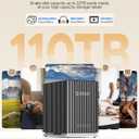ORICO 5 Bay USB 3.1 Hard Drive Enclosure - Plug and Play DAS Enclosure with 12V/10A Power Adapter, Maximum 5*22TB Storage for Home Data Management - 9758C3