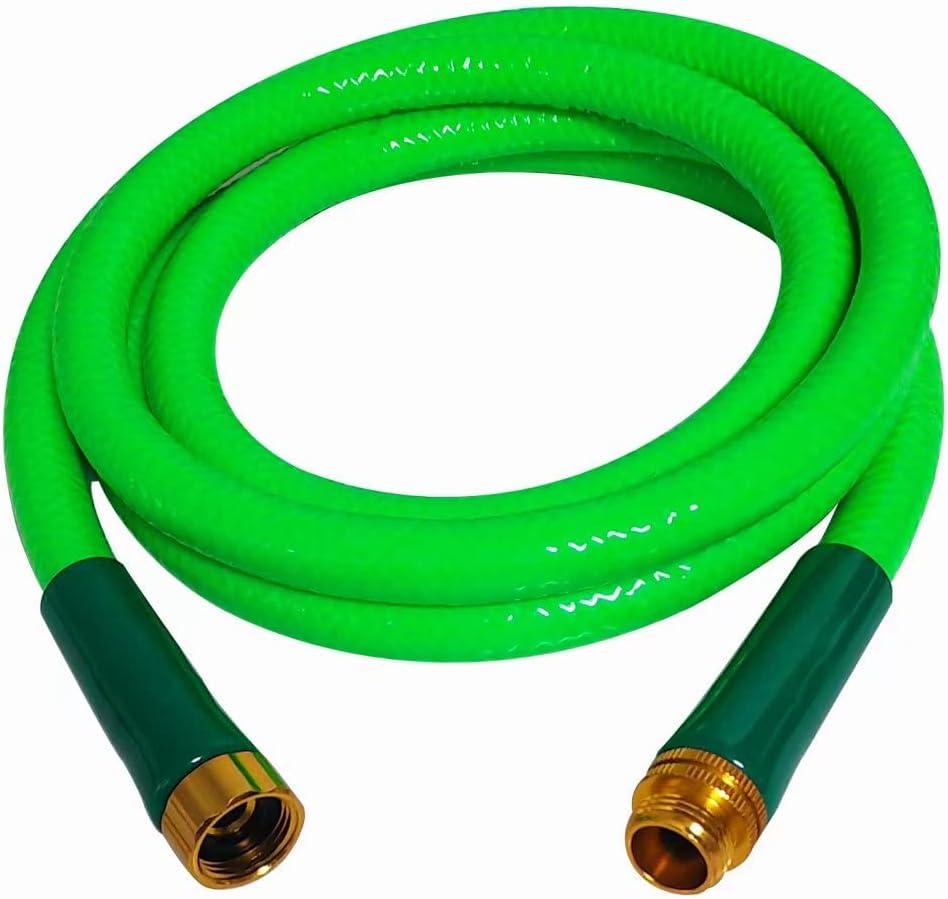 Lead-in Short Garden hose 5/8Inch6Foot, Reel Guide, Water Connector, Inlet Hose, Outdoor Suitable for Lawn Hose.(6ft)