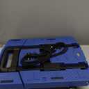 Folding Hand Truck 500lbs, Portable Heavy Duty Dolly Cart, 6 Wheels Collapsible Luggage Cart with 2 Elastic Ropes - Compact Trolley Cart for Easy Moving - Ideal Hand Cart for Travel and More (17, Blue)