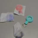 4Pack,Compatible with Airtag Holder Case with Keychain IPX8 Waterproof,Shockproof GPS Tag Tracker Cover [Anti-Scratch] [PC+Silicone] for Item Finders Case for Pets,Kids,Luggages-Black/Blue/Green/Red