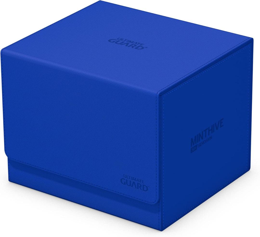 Ultimate Guard Minthive 30+, Deck Case for 30 Magnetic Card Cases, Perfect Storage for Graded Cards, Blue, Secure Closure & Snaplock Mechanism