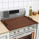 Gas Stove Top Covers/Noodle Board Stove Cover for Electric & Gas Stoves, Stovetop Cover with Handles (Walnut), 30 inches x 22.05 inches