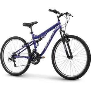 Huffy Stone Mountain Bike 24" for Men/Women/Girls/Boys | 6-Speed (20") or 21-Speed Options, Front or Dual Suspension Options, Multiple Colors, All-Terrain Tires, Shimano Equipped