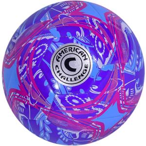 American Challenge Paisley Soccer Ball  Sizes 5, 4 & 3  Youth & Adult Training Soccer Ball for Practice, Games & Grass Fields (Blue)
