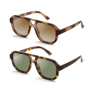 livho Trendy Polarized Square Aviator Sunglasses Women Men Square Eyewear Frame, Retro Sun Glasses for Women Men 2025 Shades