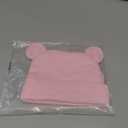 Duoyeree Baby Hat Newborn Hat Adorable Cotton Bear Ear Beanie Cap for Infant Girl Boy 0-6 Months Pink