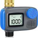 Sprinkler Timer with Brass Swivel, Hose Timers for Watering, Water Timer for Garden Hose, Digital Irrigation with Rain Delay & Manual Mode, Automatic Watering System for Outdoor Garden Lawn