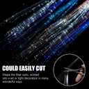 25 Pack Led Light Up Fairy Hair Accessories Braid Extension Clips for Women Girls, Glow in the Dark Party Favors Supplies Neon Rave Accessories Wig for Festival Halloween Christmas Birthday