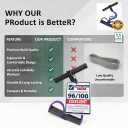 Premium 6 Tube Resistance Band Powerful, Visible Results with Safe Low-Impact Design | Multifunction Pedal Resistance Band | Home Gym Equipment for Women | 30-Day Support