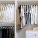 Velvet Hangers 30 Pack: Felt Clothes Hangers Heavy Duty Shirt Sweater Hangers No Shoulder Bump Non Slip Slim Thin Coat Hangers for Closet - Black/18 XL, Large-30 Pack