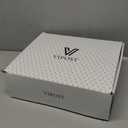 3.3-inch Kitten Heel Mid Calf Fur Boots Furry Fuzzy Fluffy Pointed Toe Boots for Women Short Boot with Side Zipper Fall Winter Snow Fold Over (7.5, Wine)