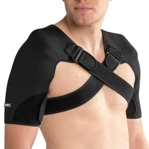 U.Y.U ESENCE Double Shoulder Brace for Women & Men,Double Sleeve for Sleeping,Adjustable Support for Rotator Cuff,Frozen Shoulder,AC Joint,Labrum Tear,Pain Relief Dual Wrap (Small)