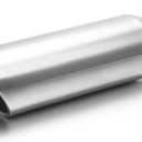 LCGP 3" Inlet Black Exhaust Tip,3" x 4" x 15" Universal Bolt On Stainless Steel Diesel Exhaust Tailpipe Tip